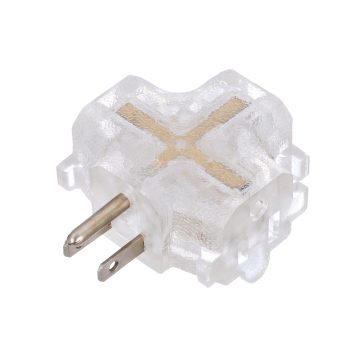 TRIPLE OUTLET ADAPTOR - CLEAR