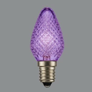 BULB LED REPL O/D SMD C7 PURPLE (2LED) DIMMABLE