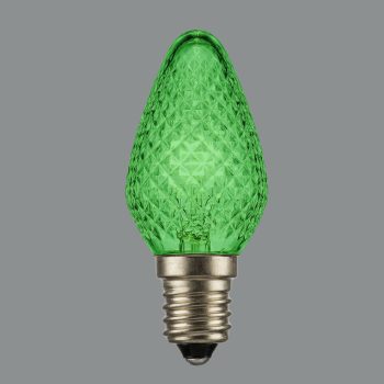 BULB LED REPL O/D SMD C7 GREEN (2 LED) DIMMABLE