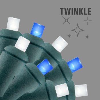 LIGHT LED O/D CONICAL 70L BLUE & COOL WHITE ALTERNATING TWINKLE