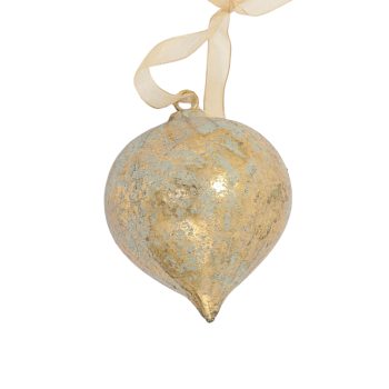 ORN RESIN FINIAL 3"X3.5" ANTIQUE GOLD FINISH