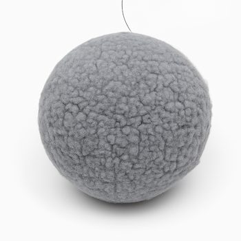 BALL FABRIC 4" GRAY WOOL LOOK