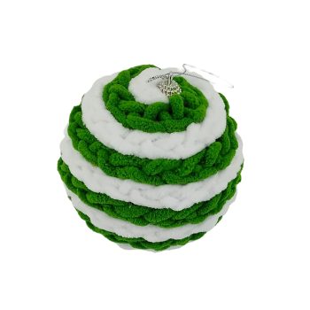 BALL BRAIDED KNIT 5" GREEN/WHITE
