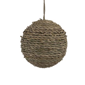 BALL CORN HUSK 4" NATURAL BROWN