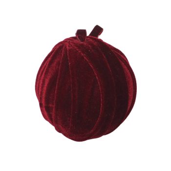 BALL FABRIC VELVET 4" BURGUNDY