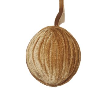 BALL FABRIC VELVET 4" ICED COFFEE