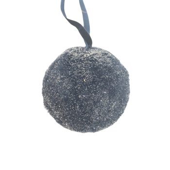 BALL FUR 4" MIDNIGHT BLUE FROSTED