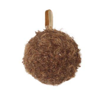 BALL WOOL 4" DARK BROWN