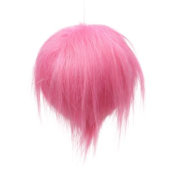 BALL FABRIC FAUX FUR 4.5" ELF/GRINCH PINK