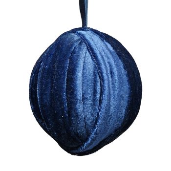 BALL FABRIC VELVET 4" MIDNIGHT BLUE