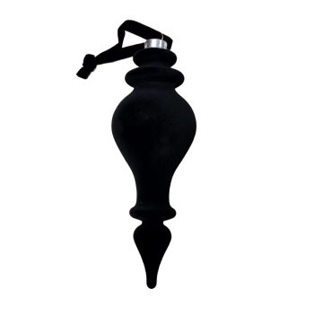 FINIAL FLOCKED 5.5" BLACK