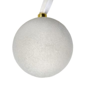 TEARDROP FLOCKED 6" CHAMPAGNE