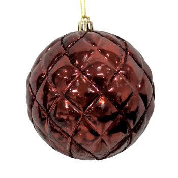 BALL MERCURY DIAMOND GLITTER 100MM/4" BURGUNDY