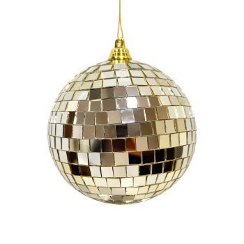 BALL MIRROR GLASS 80MM/3" LT. GOLD