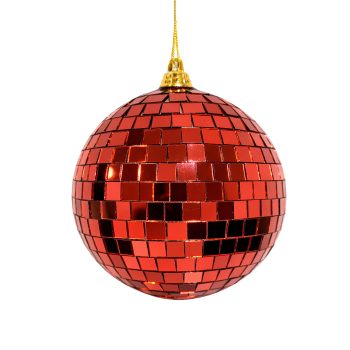 BALL MIRROR GLASS 80MM/3" RED