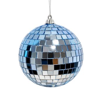 BALL MIRROR GLASS 80MM/3" MEDIUM BLUE