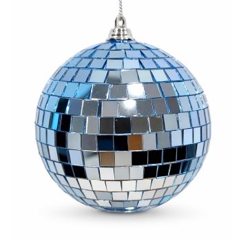 BALL MIRROR GLASS 100MM/4" MEDIUM BLUE