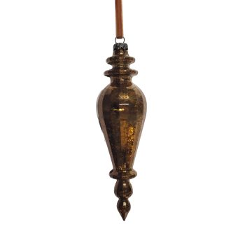 FINIAL 17CM/7" COPPER MERCURY FINISH