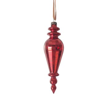FINIAL 17CM/7" RED MERCURY FINISH