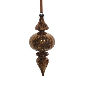 FINIAL 18CM/7" COPPER MERCURY FINISH