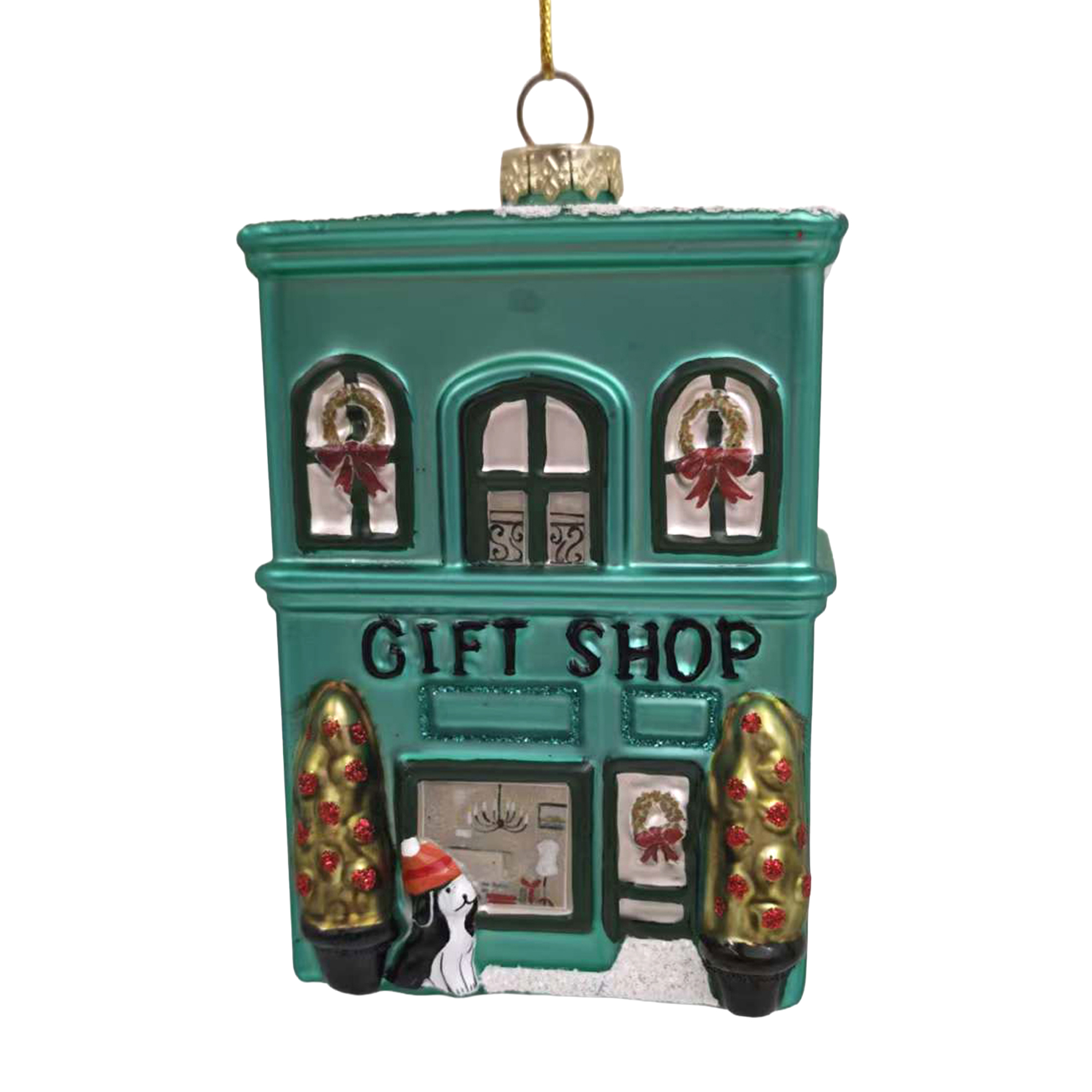 ORN GLASS GIFT SHOP 3"X4" TIFFANY BLUE