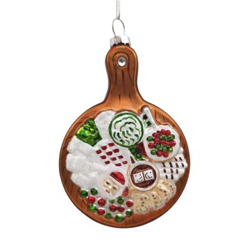 ORN GLASS CHARCUTERIE BOARD 3"X5" MULTI