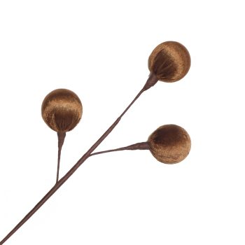 BALL PICK VELVET 17" X3 BROWN