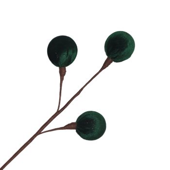 BALL PICK VELVET 17" X3 EMERALD