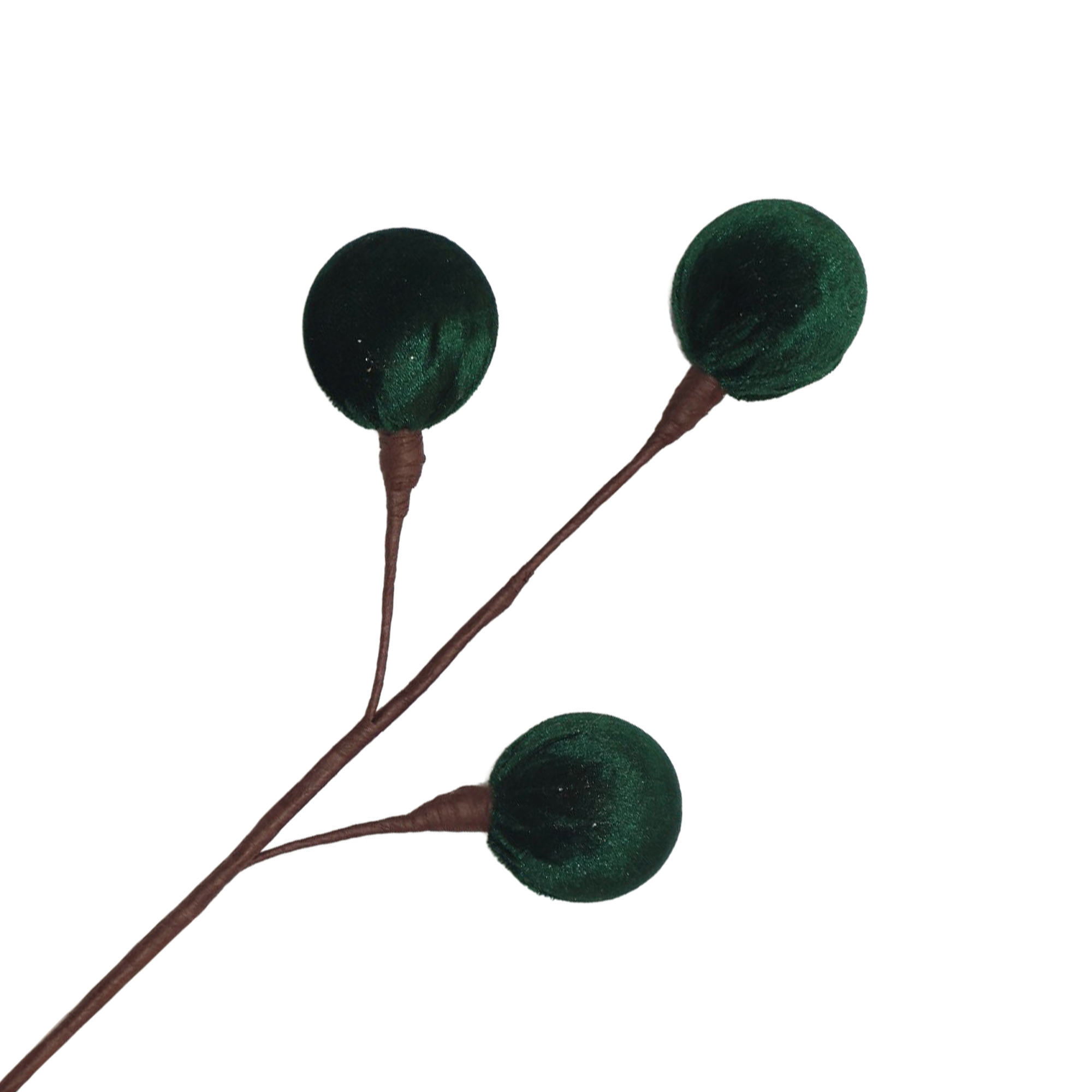 BALL PICK VELVET 17" X3 EMERALD