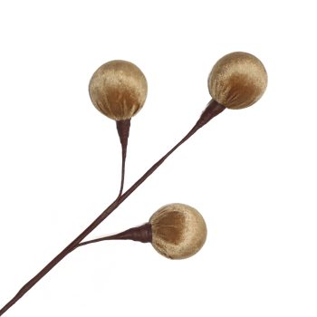 BALL PICK VELVET 17"X3 ICED COFFEE