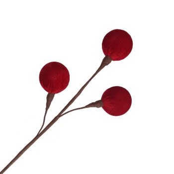 BALL PICK VELVET 17"X3 RED
