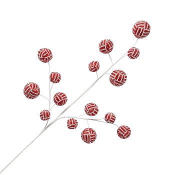 SPRAY BALL 31" RED/WHITE CANY CANE