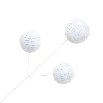 SPRAY FABRIC BALL 28"X3 WHITE