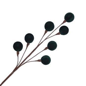 BALL SPRAY VELVET 23"X7 EMERALD