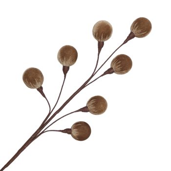 BALL SPRAY VELVET 23'X7 CHAMPAGNE GOLD