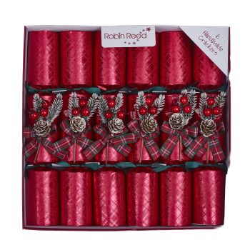 CHRISTMAS CRACKERS 6PC X 12" GLENCOE W/PICCADILLY GIFT