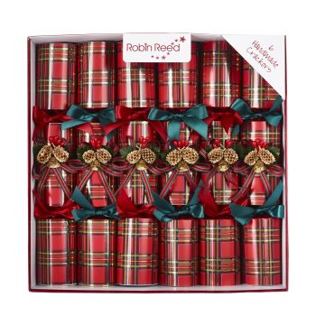 CHRISTMAS CRACKERS 6PC X 12" HIGHLAND BELLS W/PICCADILLY GIFT