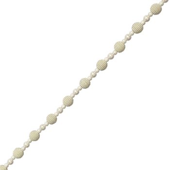 GARLAND MIXED/MINI PEARL 5' WHITE/SHINY