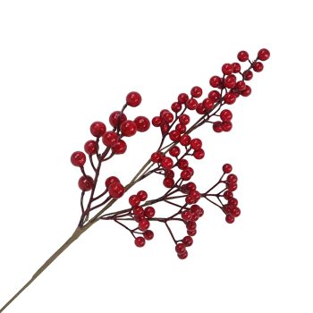 SPRAY RED BERRIES 18"