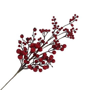 SPRAY RED BERRIES 32"