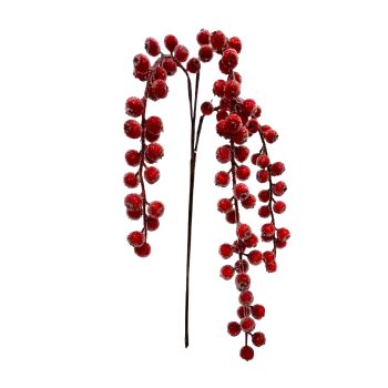 SPRAY ICED BERRY FALLING 40"X3 RED