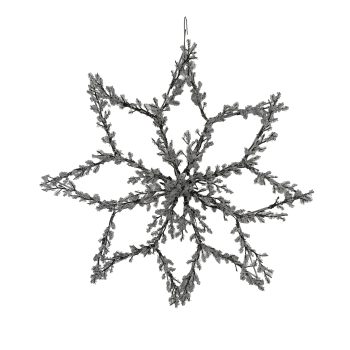 SNOWFLAKE W/ICE 20" CLEAR