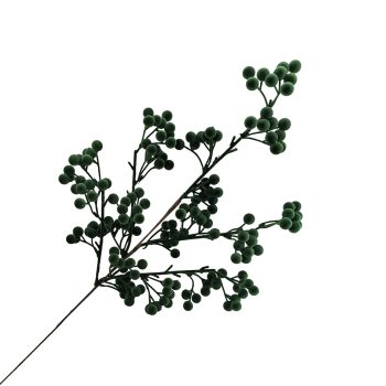 BERRY PICK FLOCKED 28" GREEN POLY FOAM BASE