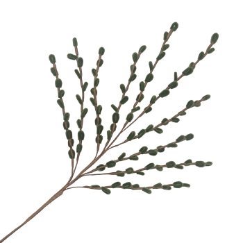 SPRAY PUSSY WILLOW LOOK 29" GREEN