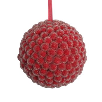 BALL BERRY FLOCKED 120MM/4.5" ICED