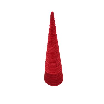CONE TREE VELVET 20" RED