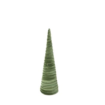 CONE TREE VELVET 20" SAGE