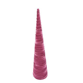 CONE TREE VELVET 28" ANTIQUE PINK