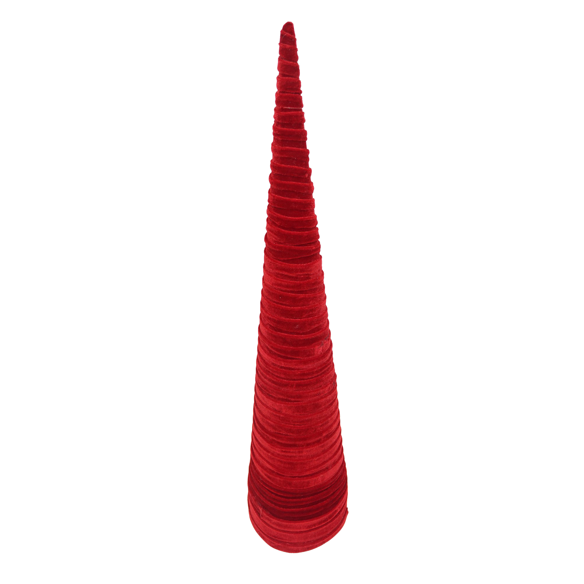 CONE TREE VELVET 28" RED