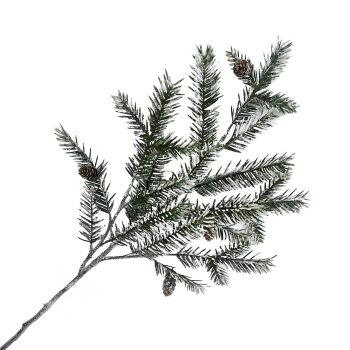 SPRAY FROSTED NEEDLE PINE 37" GREEN W/WINTER FROST